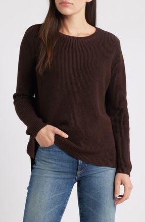 525 america Emma High-Low Sweater in Coffee Bean at Nordstrom, Size Medium