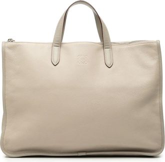 Loewe 2012 Leather Anagram Toledo Briefcase business bag - Grey