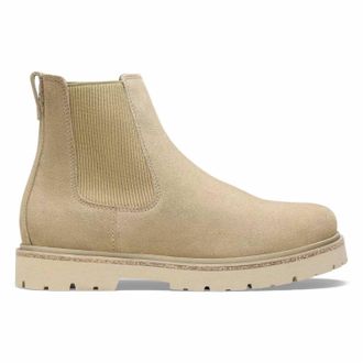 Birkenstock Womens Highwood Slip On Suede Leather Boot In Taupe