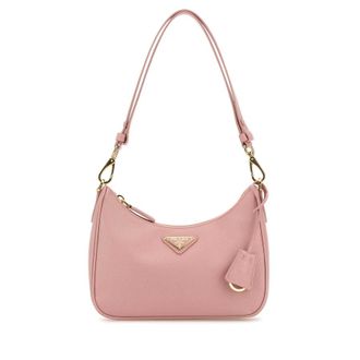 Prada Pink Leather Mini Prada Re-Edition Shoulder Bag