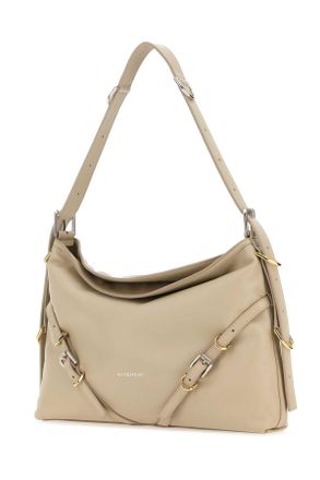 Givenchy Womens Sand Leather Medium Voyou Shoulder Bag Naturalbeige Borse A Mano