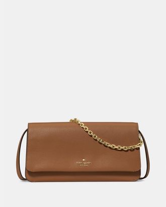 Kate Spade New York Womens Ivy Crossbody Bag - Brown - One Size