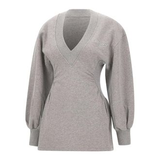 The Attico Short Dresses, female, Gray, XS, Melange Mini Dress