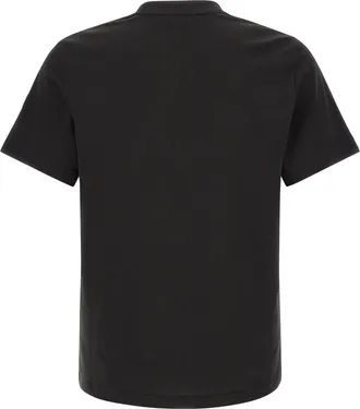 Moncler Logo-Print Cotton T-Shirt - Black