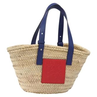 Loewe Pre-owned Fabric handbags - Dames - Pre-owned - Beige - Maat: ONE Size Leer