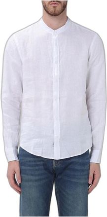 Blauer Camicia Girocollo Call Dyed - - Shirts - Uomo - Bianco - S
