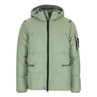 Stone Island Crinkle Reps Down Jacket Sage 771540223-V0055