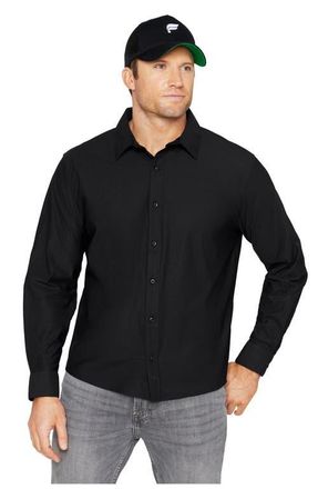 Fabletics Mens The Don Long Sleeve Button Up in Black at Nordstrom, Size Xx-Large