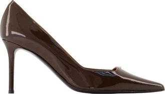 Giuseppe Zanotti Bruine Lakleren Pumps - Dames - Pumps - Bruin - 39 EU - Leer - Schoenen