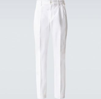 Dunhill Cotton and cashmere straight pants
