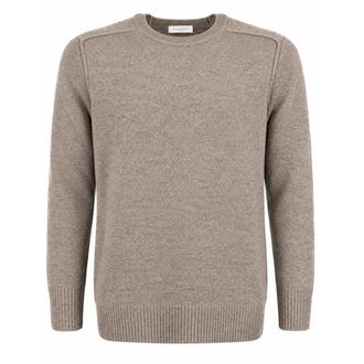 Paolo Pecora Jersey de punto con cuello redondo - Knitwear - Hombre - Marr&oacute;n - XL