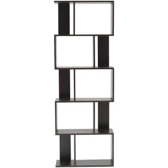 Mobili Rebecca Mobili Rebecca - Rebecca Mobili Estantería Biblioteca 5 Estantes Marrón Wengué 172,5x60x24,5
