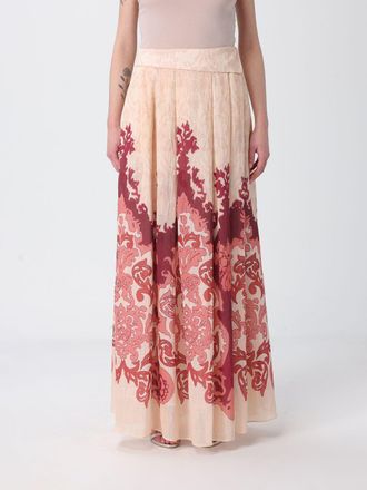 H Couture Gonna in misto lino stampata H Couture