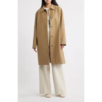 Vince Tailored Longline Raincoat in Carmello at Nordstrom, Size X-Large