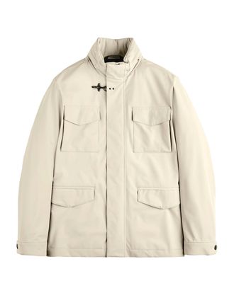 Fay Medium Tan Field Stretch Utility Jacket