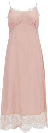 Simone Rocha Lace Trim Slip Dress - Dames - Casual kleedjes - Roze - XS - Kleedjes
