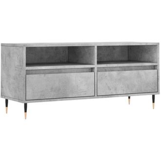vidaXL Vidaxl - Mueble De Tv Madera Contrachapada Gris Hormig&oacute;n 100x34,5x44,5cm
