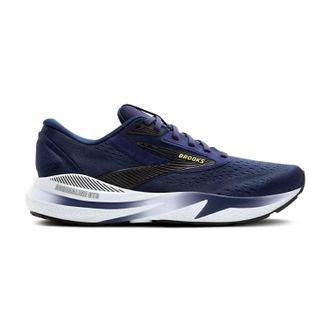Brooks Mens Adrenaline Gts 24 Running Shoes In Peacoat/black/sharp Green