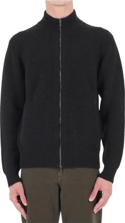 Drumohr C&aacute;rdigan con cremallera completa - Knitwear - Hombre - Negro - 2XL