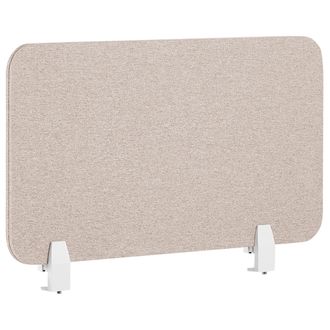 Beliani Panel Separador Beige 80 X 40 Cm Poli&eacute;ster Pet Pantalla Ac&uacute;stica Oficina Wally