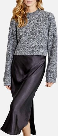 dh New York Roz Sweater Dress In Jet Marl