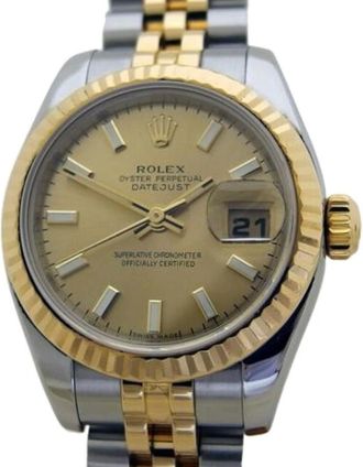 Rolex Orologio Vintage Pre-owned - - Pre-owned - Donna - Giallo - ONE SIZE