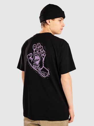 Santa Cruz Stamped Screaming Hand T-Shirt schwarz