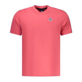 North Sails T-Shirts, male, Red, Size: 2XL Short-sleeved T-shirt