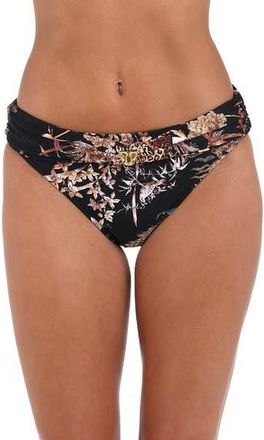 L'agence Miya Jungle Classic Bikini Bottoms in Black at Nordstrom Rack, Size X-Large