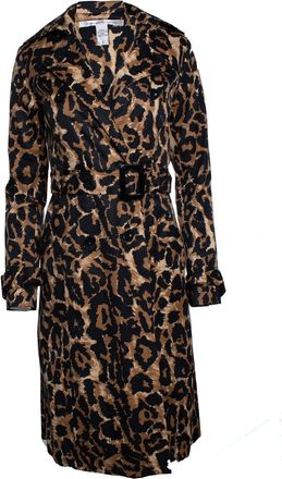 Diane Von F&uuml;rstenberg Diane Von Furstenberg, leopard printed trench coat