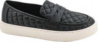 Corkys Footwear Womens Quilty As Charged Slip On Loafers In Black