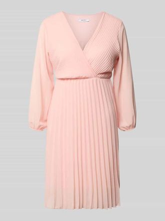 Zabaione Knielanges Kleid mit Plisseefalten Modell Im44sa in Rosa, Gr&ouml;&szlig;e XXL