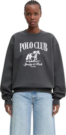 Sporty & Rich Donna, Felpe, Grigio, M, new
