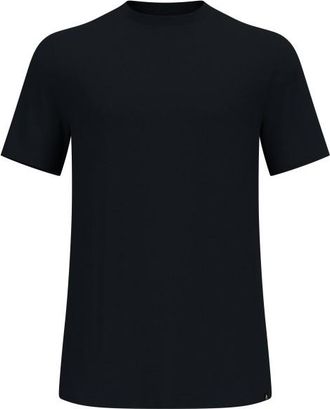 Odlo Merino Tencel Plain T-Shirt Crew Neck S/S Merinoshirt f&uuml;r Herren | schwarz