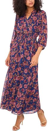 Vince Camuto Tie Neck Maxi Dress