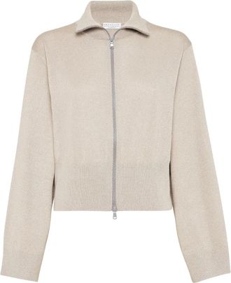 Brunello Cucinelli Cardigan con zip - Toni neutri