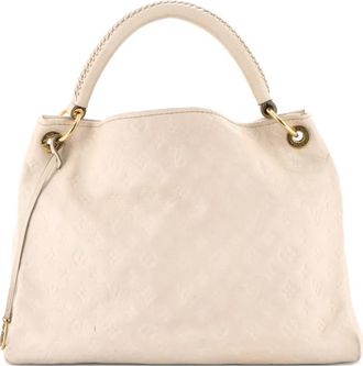Louis Vuitton Artsy Handbag Monogram Empreinte Leather MM hobo bag - Wit