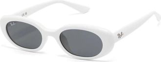 Ray-Ban Ovale Zonnebril - unisex - Zonnebrillen - Wit - 53 MM - Accessoires