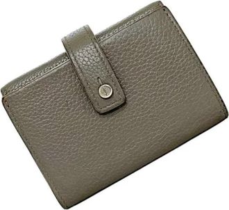Saint Laurent Tweedehands leren portemonnees - Dames - Vintage Accessoires - Grijs - ONE Size - Vintage