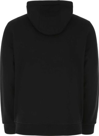Burberry Mens Logo-Print Cotton Sweatshirt Black Sweater