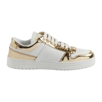 Prada Sneakers, female, White, Size: 10 US Downtown Leather Sneakers
