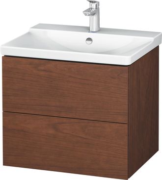 Duravit Duravit L-cube Mueble De Pared 620mm De Ancho, Profundidad 481, 2 Cajones, Se Ajusta A La Altura De P3 Comfort. Art&iacute;culo 233265, Color: Chapa De Mader
