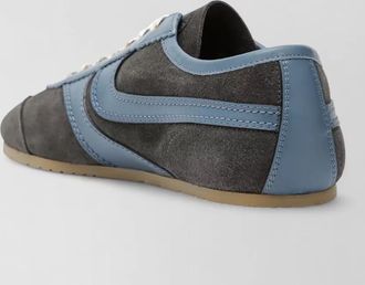 Dries Van Noten sneakers suede panels contrast stitching sole