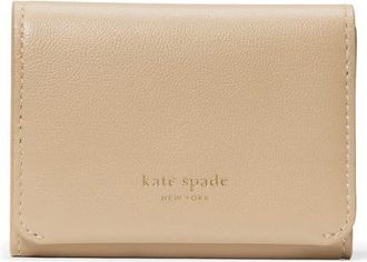 Kate Spade New York grace leather card case in Timeless Taupe at Nordstrom