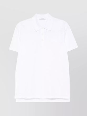 Givenchy cotton polo shirt featuring short sleeves and collar