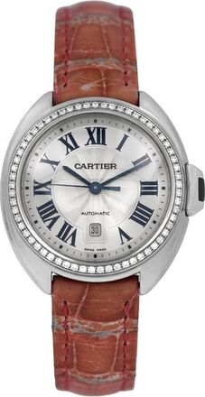 Cartier Pre-owned Cartier Cle Diamond Flinque Dial Ladies Watch WJCL0014