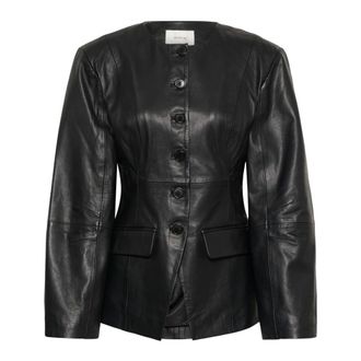 Gestuz Leren Jas - Dames - Jassen - Zwart - Maat: XS Leer