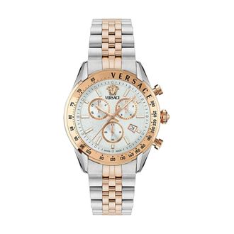 Versace Chronograph Armbanduhr Two-Tone - - Accessories - Uomo - Grigio - ONE SIZE