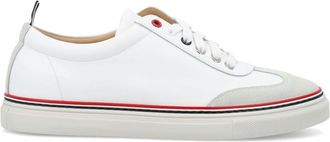 Thom Browne White Lace Up Sneakers