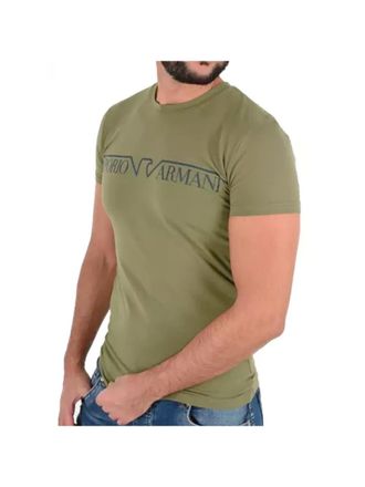 Emporio Armani Mens Emporio Armani Crewneck T-Shirt in Green